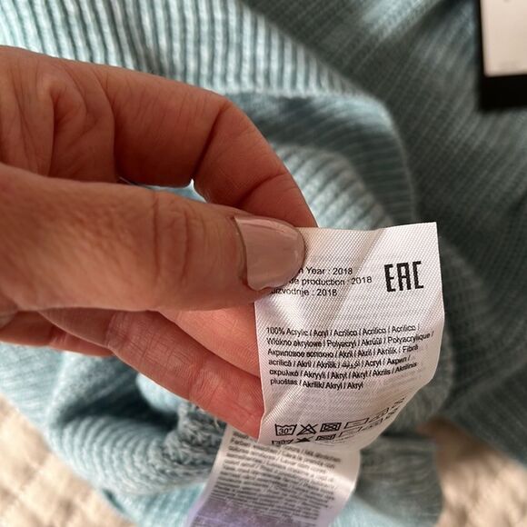 Vero Moda‎ Sweater Womens Small Blue Knit Open Back - Picture 7 of 7